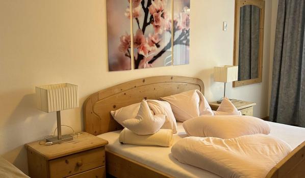 Appartement Schlafzimmer mit Einzelschlafcouch